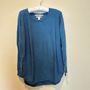 Teal Merino Wool Sweater Size L